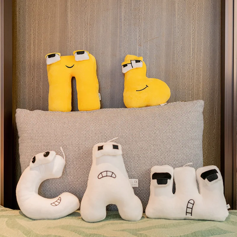 Baby Sleep Comfort Pillow Background Baby Letter Pillow Hot Selling Russian Letter Plush Toy Plush Toy Children Gift Y1