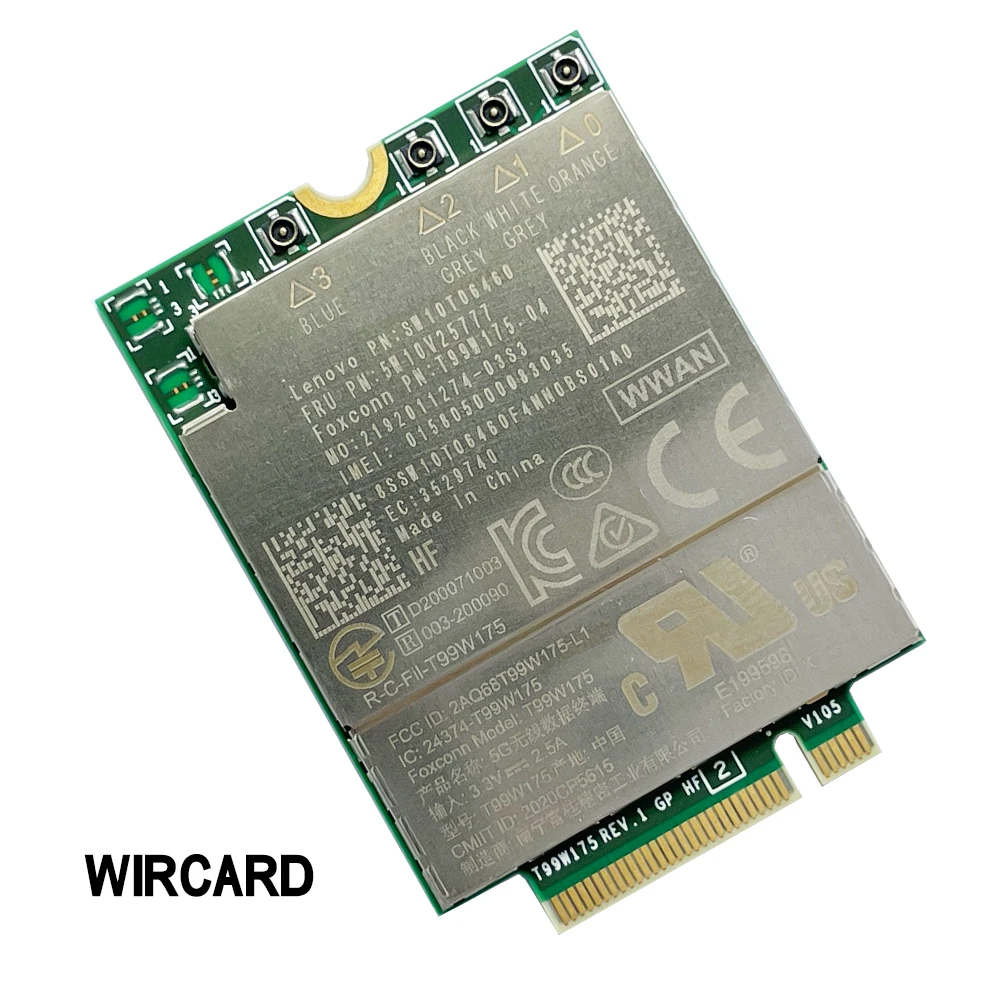 Cartão para Thinkpad T99w175 T99w175.04 5g nr M.2 Fru 5w10v25777 X55 5g Modem para x1 Nano Gen1 Laptop Wircard5g - Imagem 5