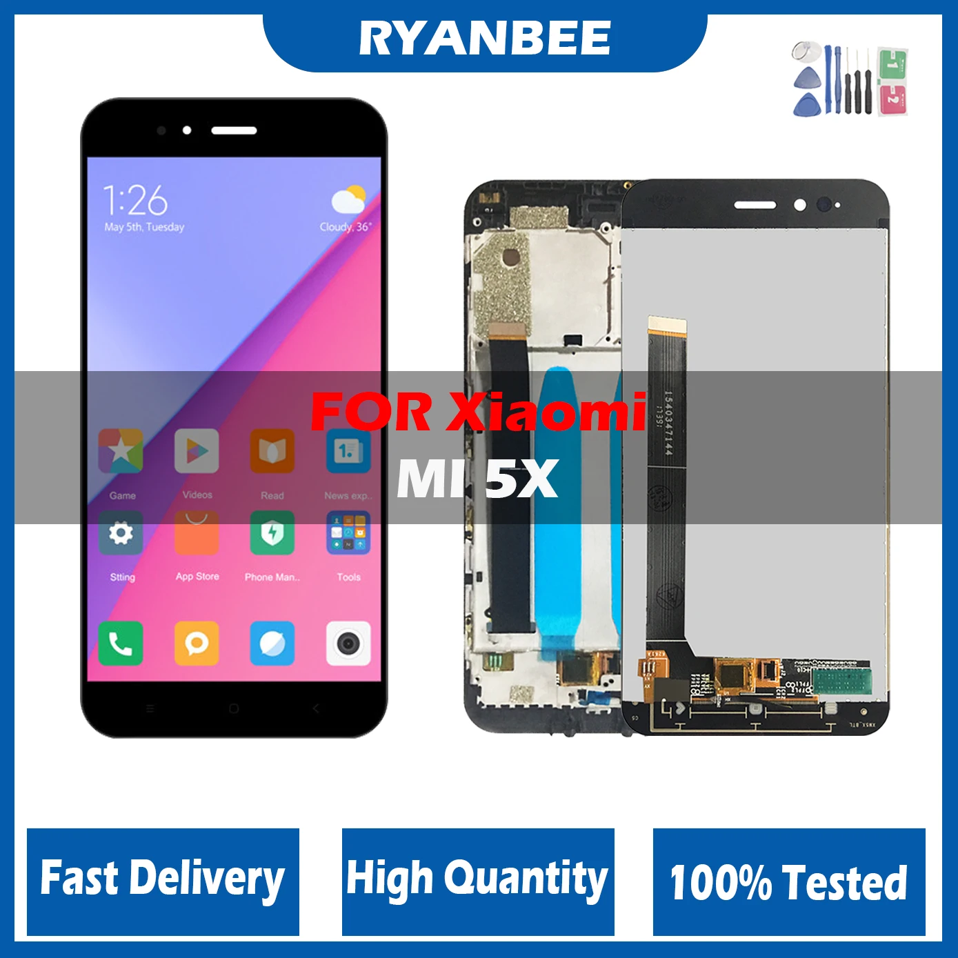 5-5-Original-Screen-For-Xiaomi-Mi-A1-LCD-Display-For-Mi-5X-MiA1-Mi5X ...