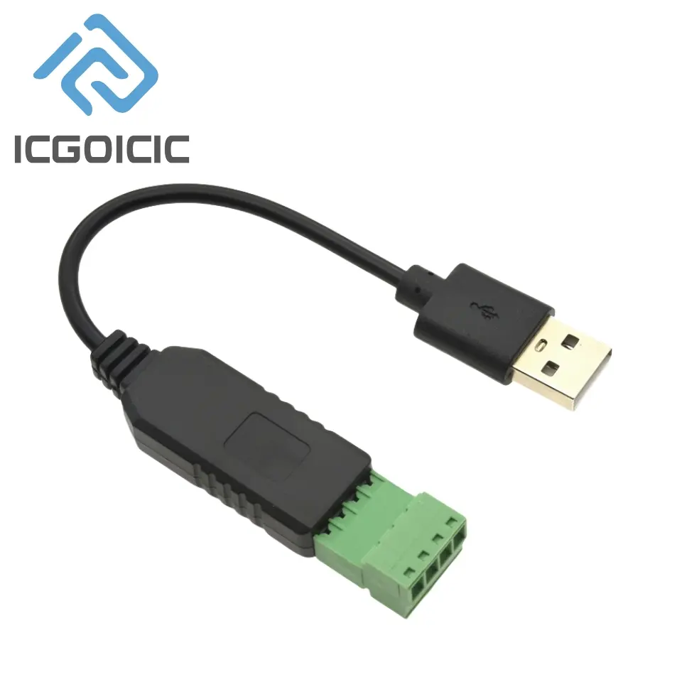 USB to RS485 Serial Port Converter Communication Module CH340 PLC Serial Port IO Module RS-485 Connector image 3