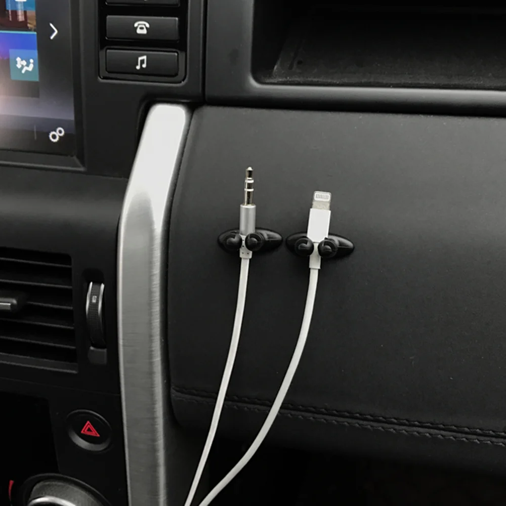 Car Usb Cable Line Fastener Clip Organizer Accessori Per Ford Explorer Kuga Chevrolet Captiva Suzuki Jimny Sx4 S-Cross Haval