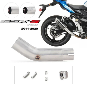 GSR750 Motorcycle Exhaust Muffler Middle Link Pipe Full System Slip On For Suzuki GSR750 GSX-S750 Exhaust Muffler