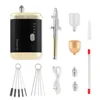 1800mAh Dual-action Mini Air Compressor Kit 0.3mm Nail Airbrush for Nails Cake Makeup Paint Air Spray Gun Oxygen Injector 6