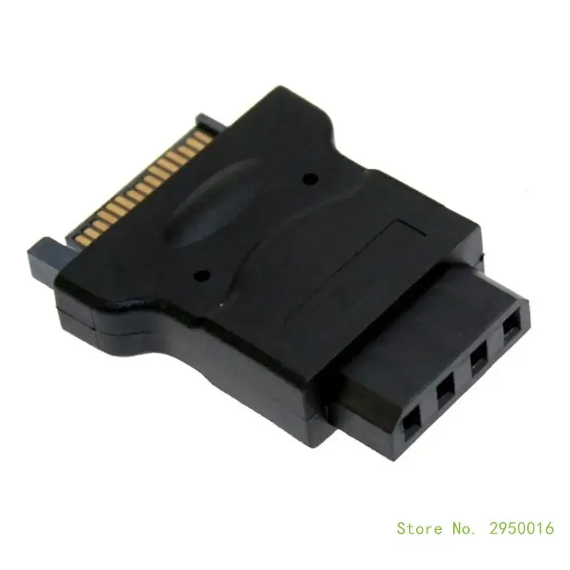 SATA 15Pin Male на большой 4Pin Female адаптер, эффективный преобразователь питания, адаптер передачи данных