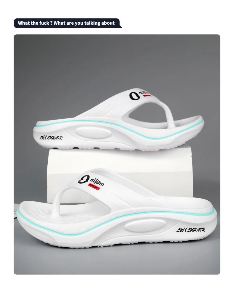 شباشب رجالية صيفية غير قابلة للانزلاق من مادة EVA صنادل منزلية خفيفة الوزن شرائح ناعمة عالية الجودة موضة حمام الشاطئ في الهواء الطلق