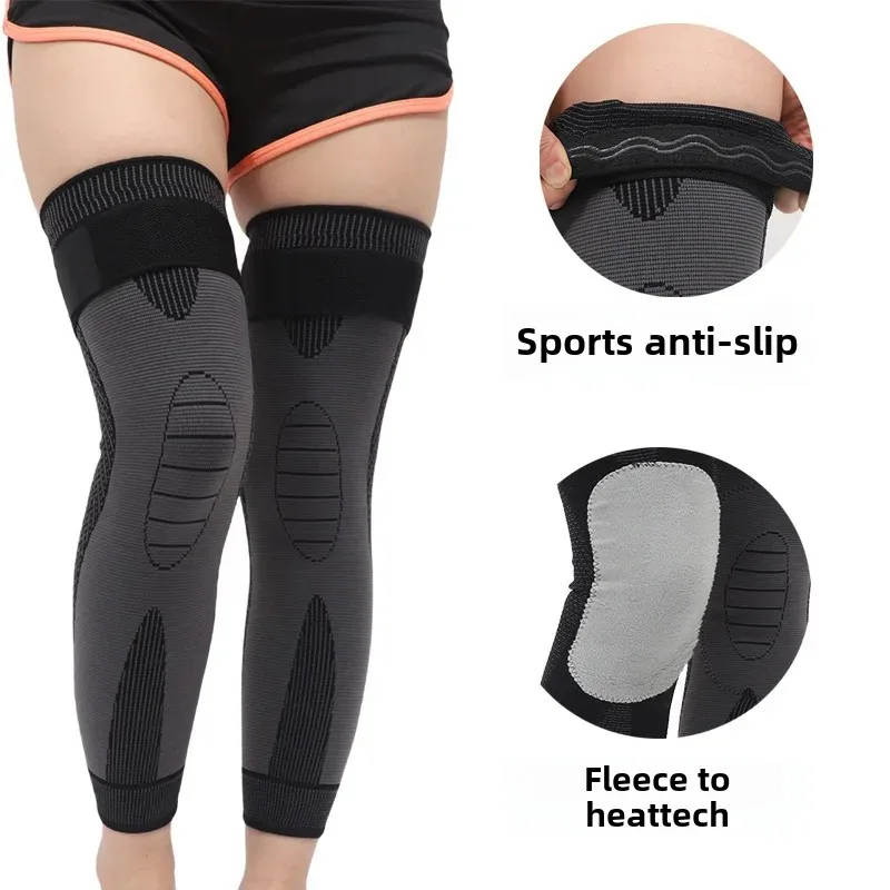 thumbnail image 4 of Rodilleras deportivas engrosadas y extendidas para invierno, para correr, andar en bicicleta, equipo de protección para hombres, mujeres y personas mayores, herramienta cálida, 4 of 5