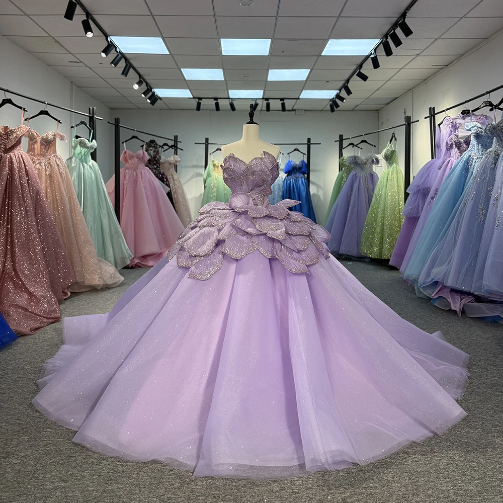 Customized Lilac Quinceanera Dresses Puffy Ball Gown Lace Up Purple  Sleeveless Sweet 16 Dress Vestidos De 15 Aos DY1318 - AliExpress 320