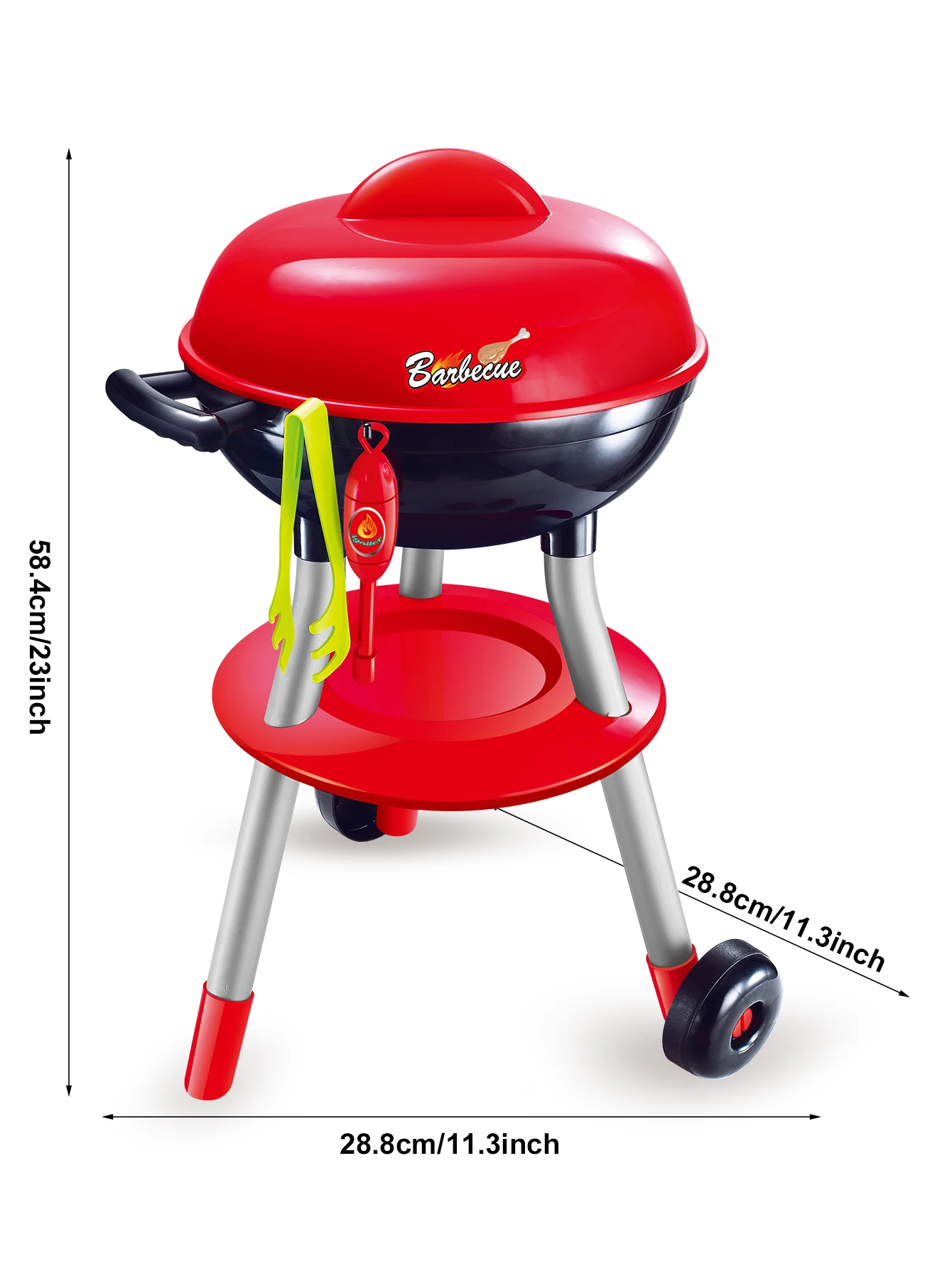 BBQ Cooking Kitchen Toys Interactive BBQ Toys Food Cooking Toys Kids Kitchen Pretend Games 24PCS 6