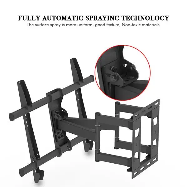TMDS-106 最大VES 400x600mm 壁挂电视架 60kg 可调节角度 5° 40~75 inch电视 黑色-24