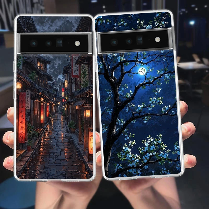 Sunset Glow Fashion Art Soft Clear TPU Phone Case Cover