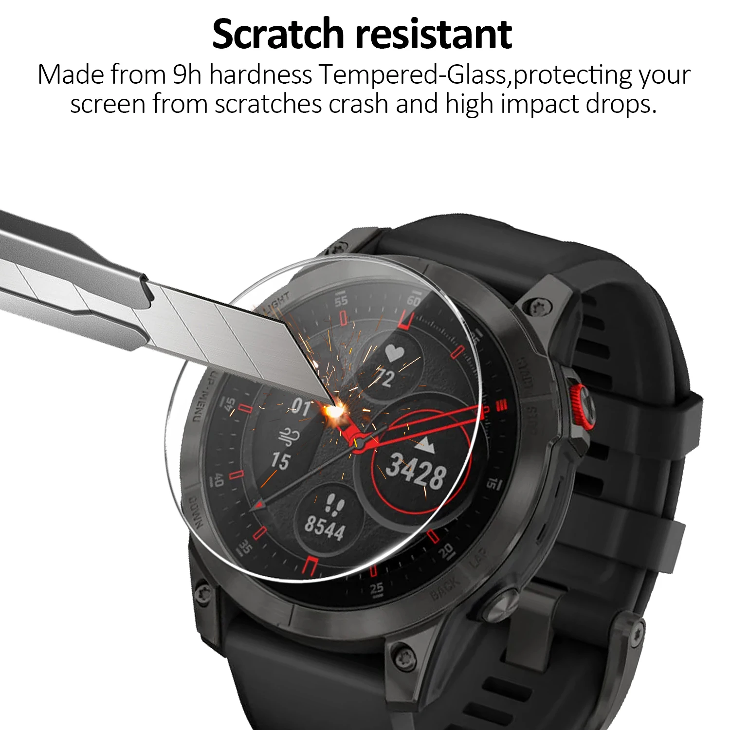 Smart Watch Screen Protector Set - Durable Tempered Glass Anti-Scratch Shield (2-Pack)