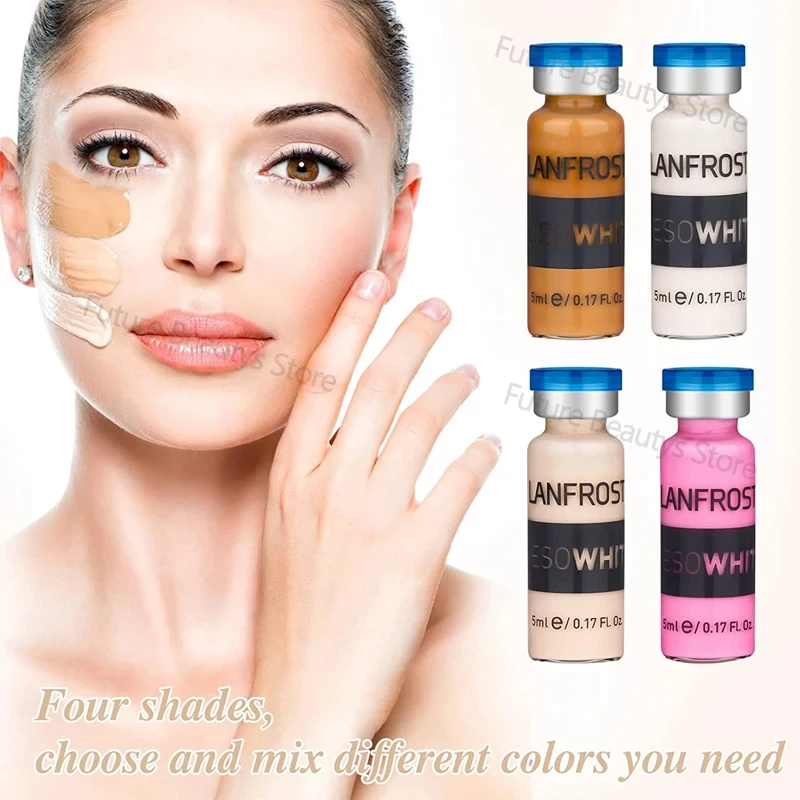5ml BB Cream Glow Pigment Starter Kit Facial Peptide Niacinamide Foundation Cream Moisturising Concealer Rejuvenation SkinCare 5