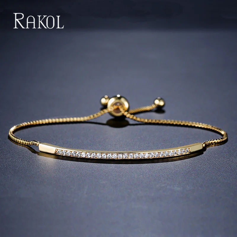 Cubic Zircon Adjustale Bracelets For Women Exquisite Party Wedding Jewelry