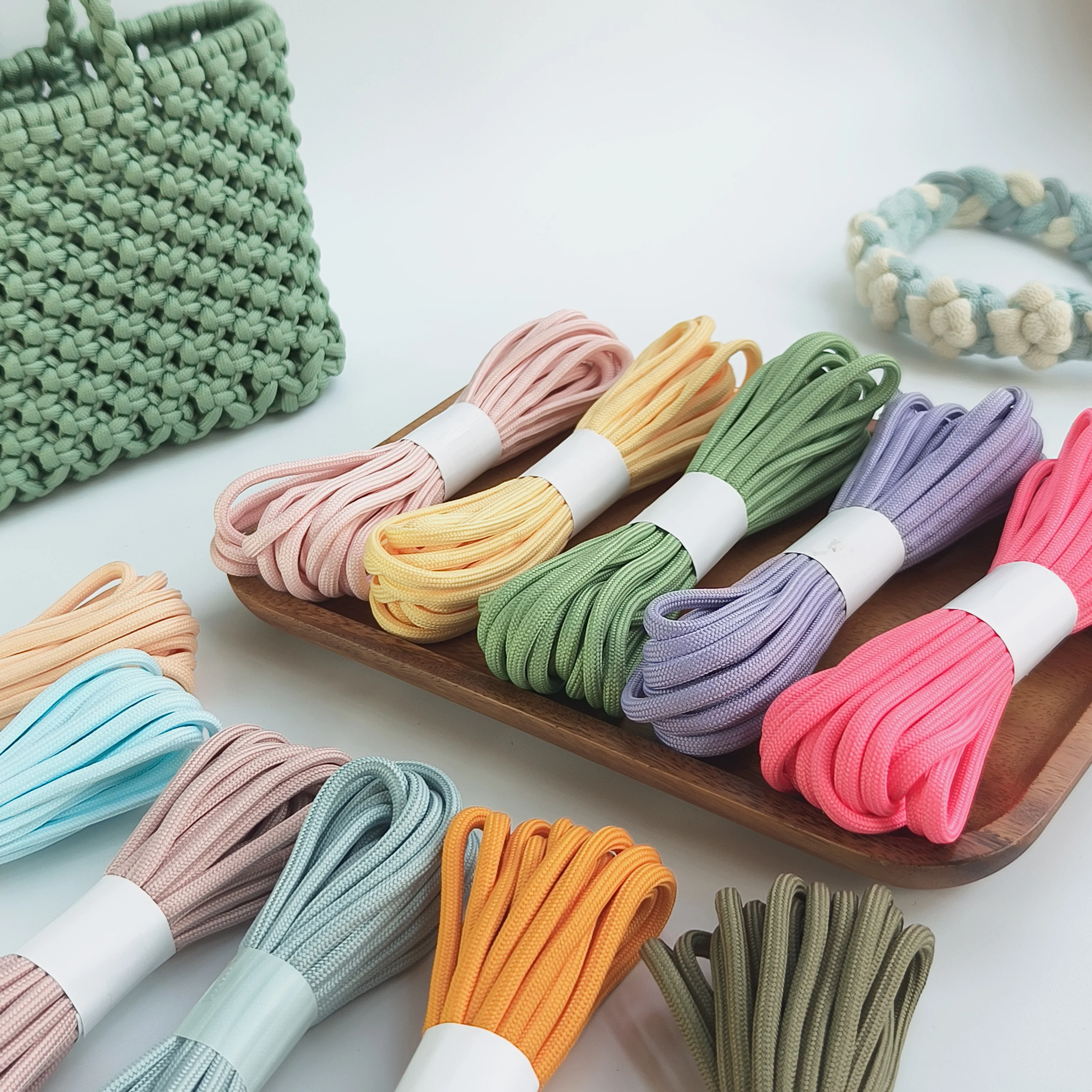 Premium 5mm Polyester Braid Rope for DIY Projects and Crafting
