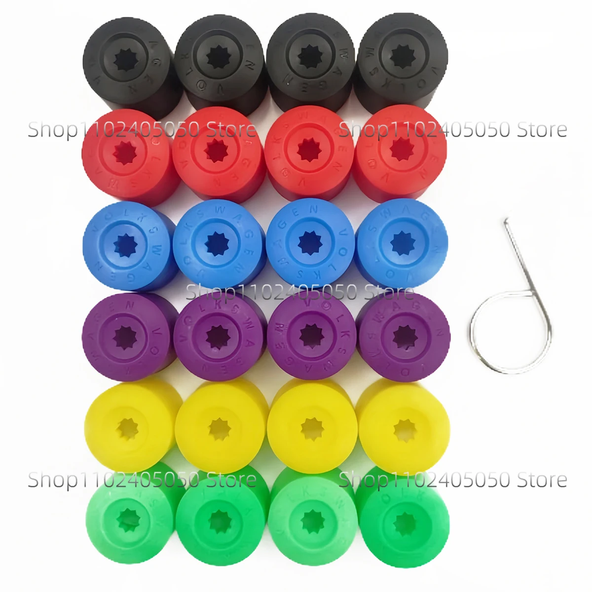 Car Wheel Lug Nut Bolt Cover Cap 17Mm Per Vw Volkswagen Scirocco Touran Tiguan Jetta Golf Mk7 Gti Passat B5 Cc Skoda Decorazioni