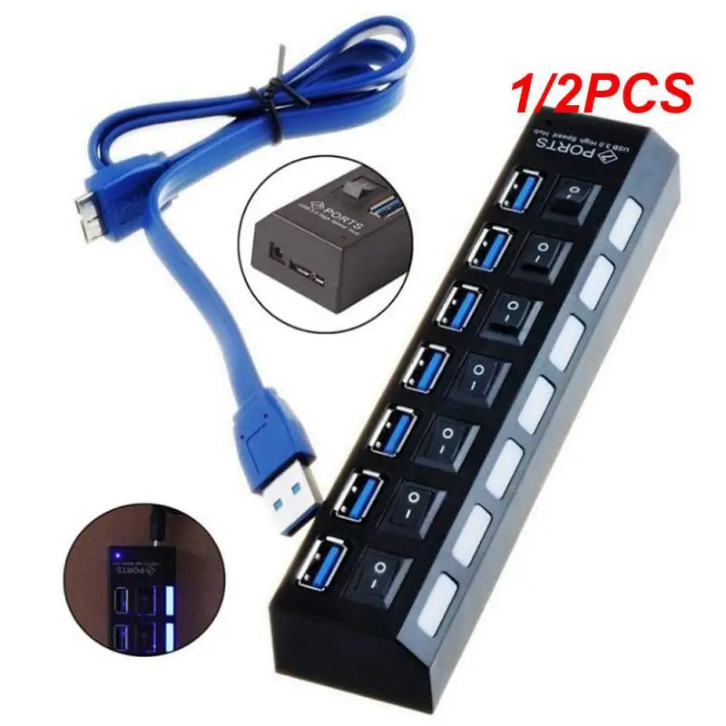 

1/2 шт., USB-разветвитель на 4/7 портов