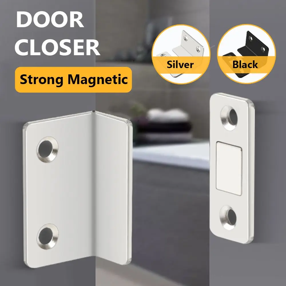 Description Picture 2 of itemFurniture Fittings L Type Cupboard Latch Cabinet Catches Door Closer Strong Magnetic Door Stopper