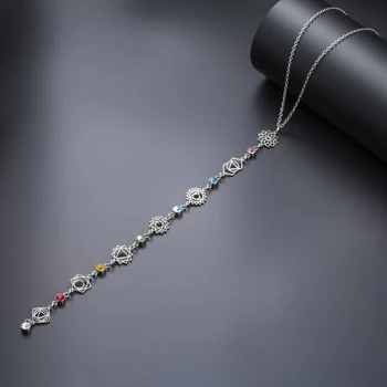 7 Chakra Pendant Choker Necklace 1