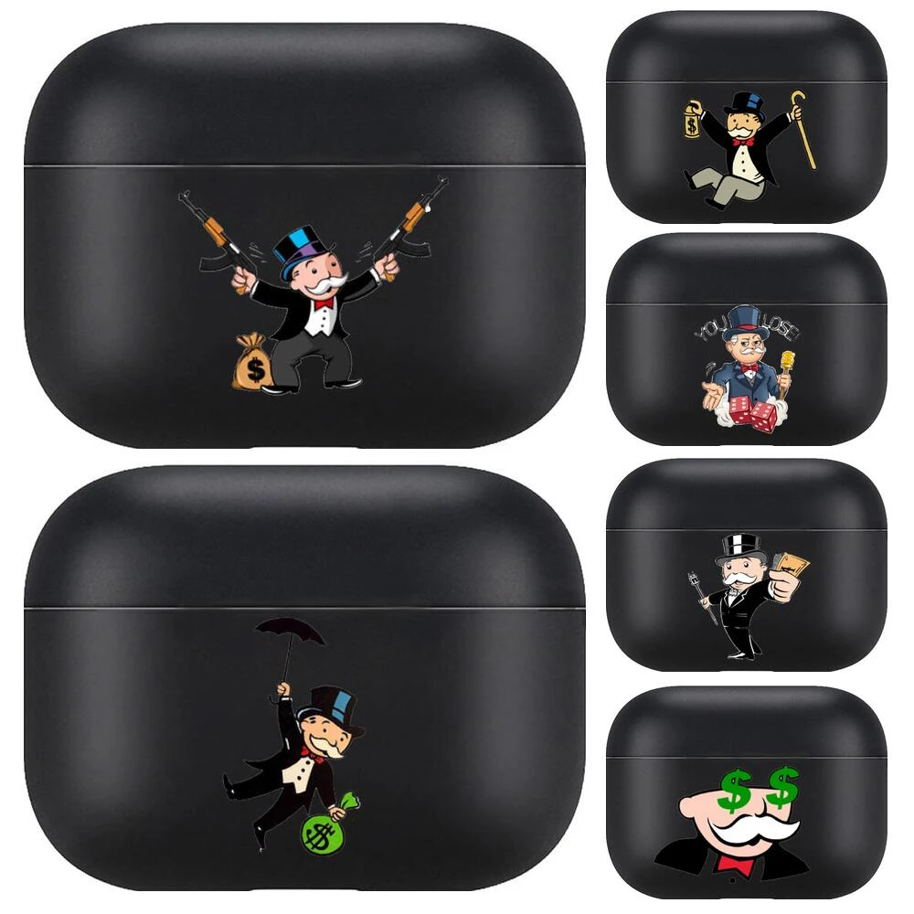 Dollar Alec Monopoly For Airpods pro 3 case Protective Bluetooth