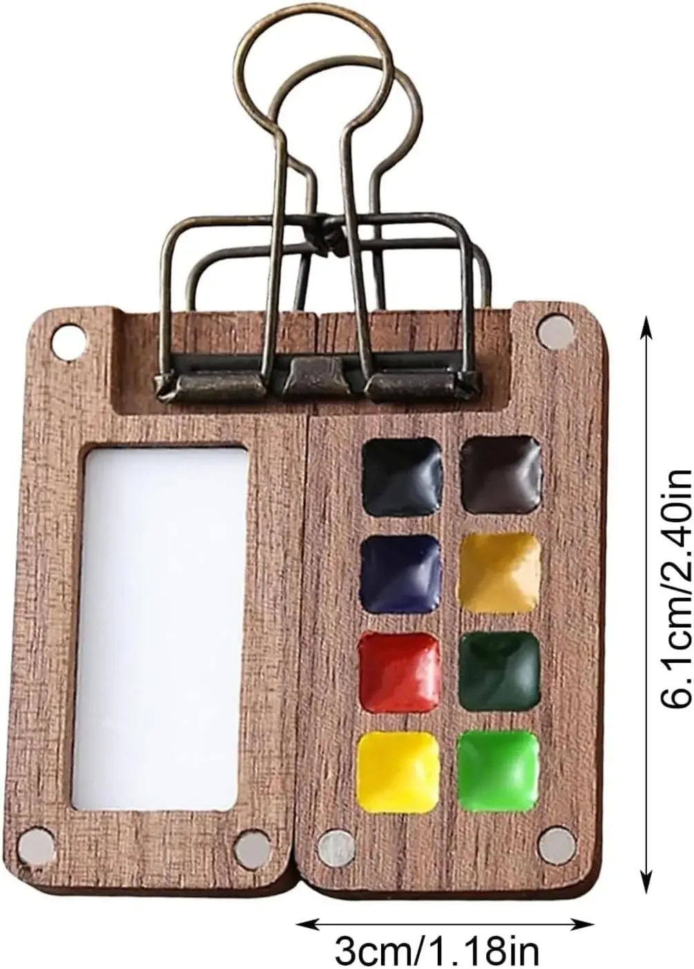Four Seasons Mini Watercolor Paint Box Acrylic Box Hand in Hand with Account Book Sketching Travel Painting Notebook paint tray,color palette,watercolor palette