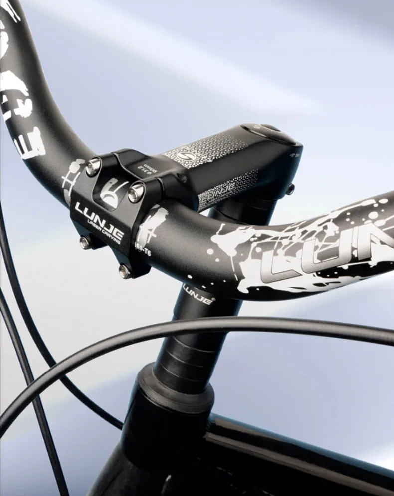 LUNJE MTB Fahrradlenkervorbau -17 ° Aluminium Fahrrad Vorbau Ultraleicht MTB Power Fahrrad Tisch Mountain Road Fahrrad Vorbauten – Detail 7