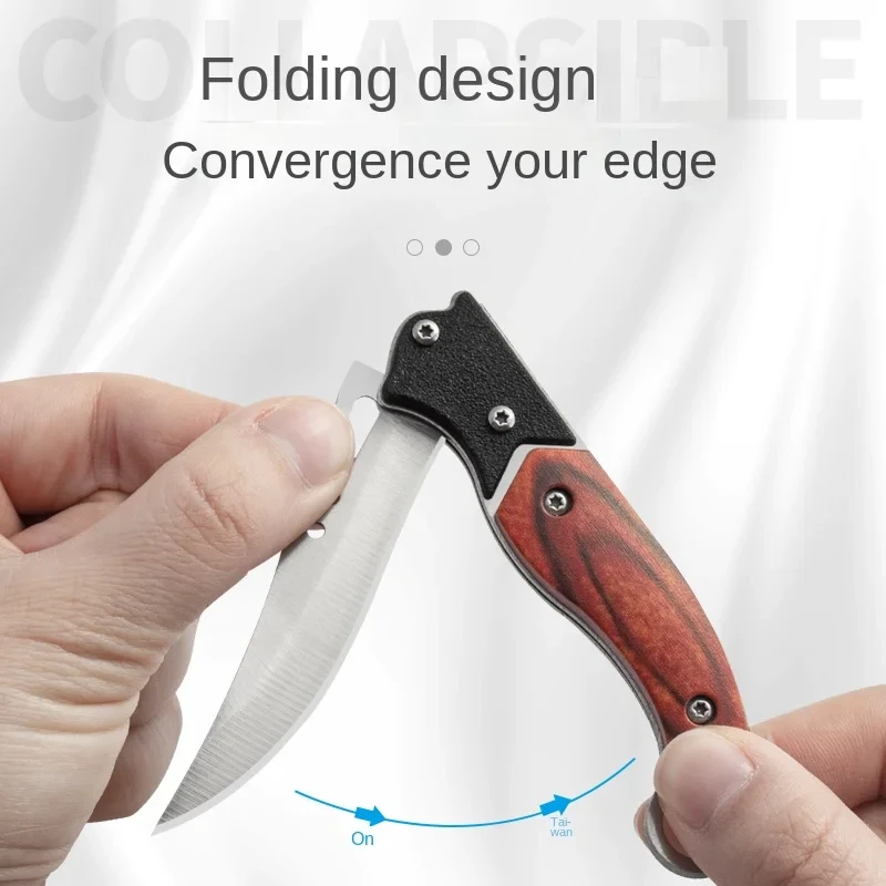 Compact Folding Knife Durable Stainless Steel Blade Multi-functional Survival Camping Tool