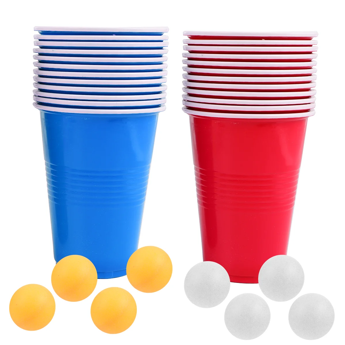 1 Set of 32pcs Disposable Cup Plastic Cup Beer Pong Game Kit Tennis
