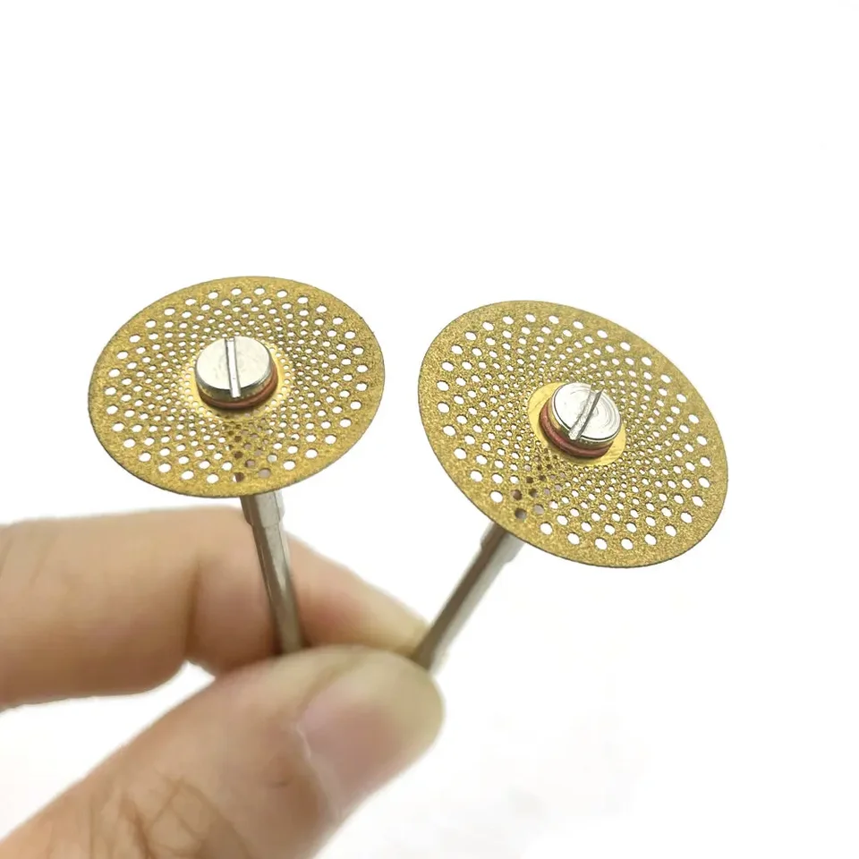 Disco Diamantato Doppio Lato 19/22mm Per Seghetto Laboratorio Odontoiatrico