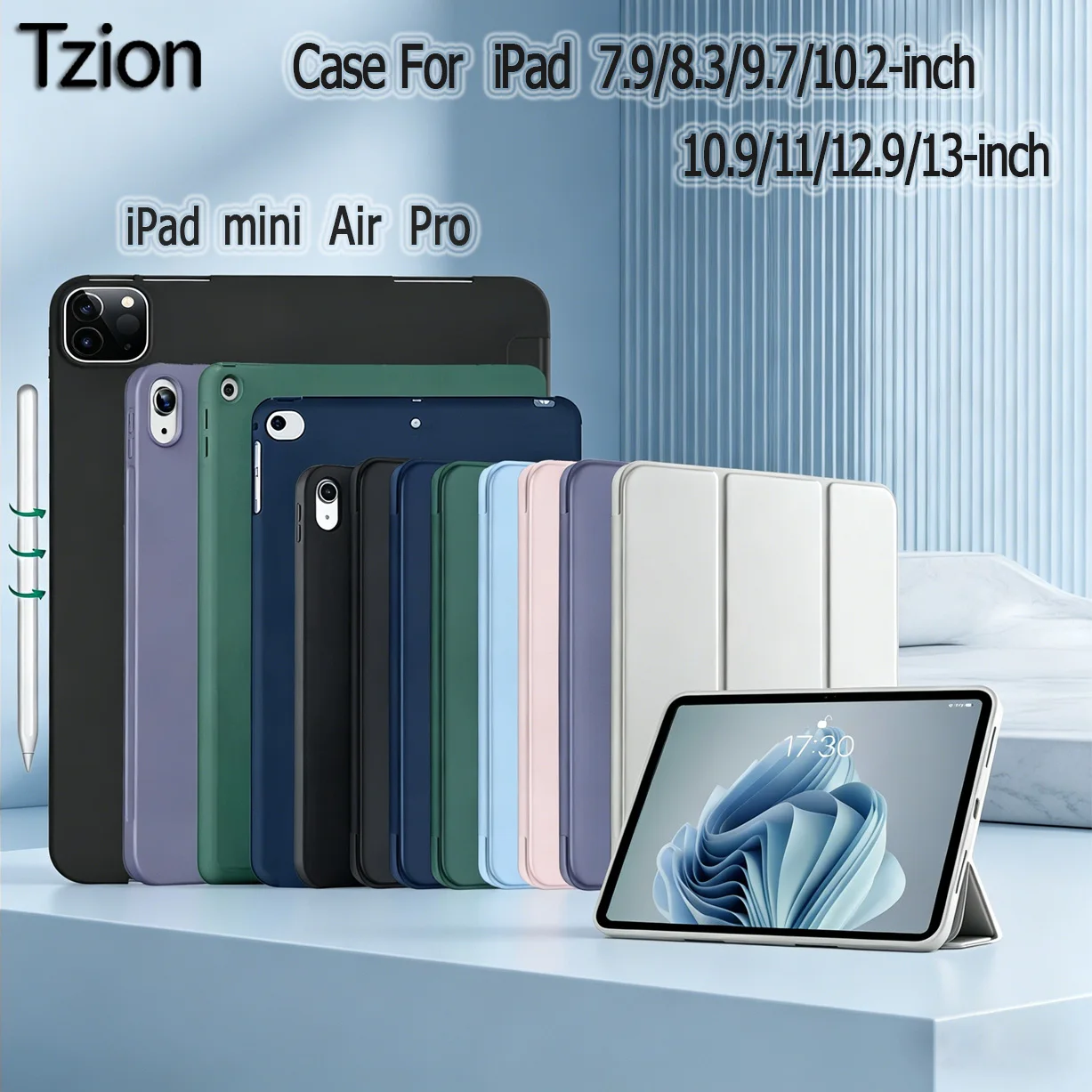 Premium Magnetic Flip Case for Tablets - Smart Protective Cover