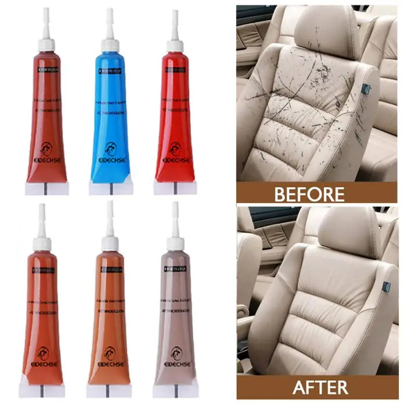 Leather Repair Kit For Car Seat 20ml Leather Couch Repair Kit Leather  Filler Set For Refurbishment Leather Paint Restorer Of - AliExpress