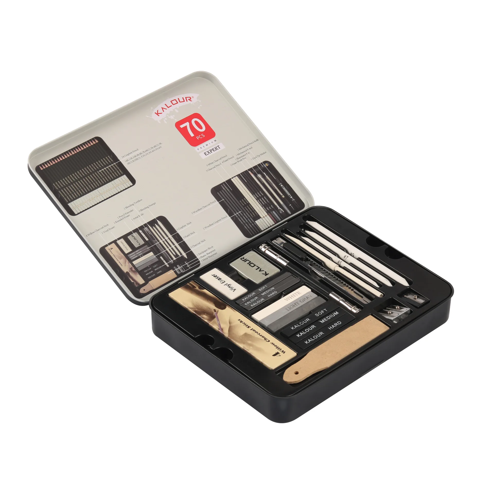 Charcoal Sticks, Blocks & Pencils: 170 g