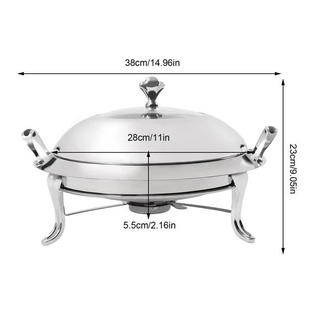 Luxury Stainless Steel Round Chafing Dish