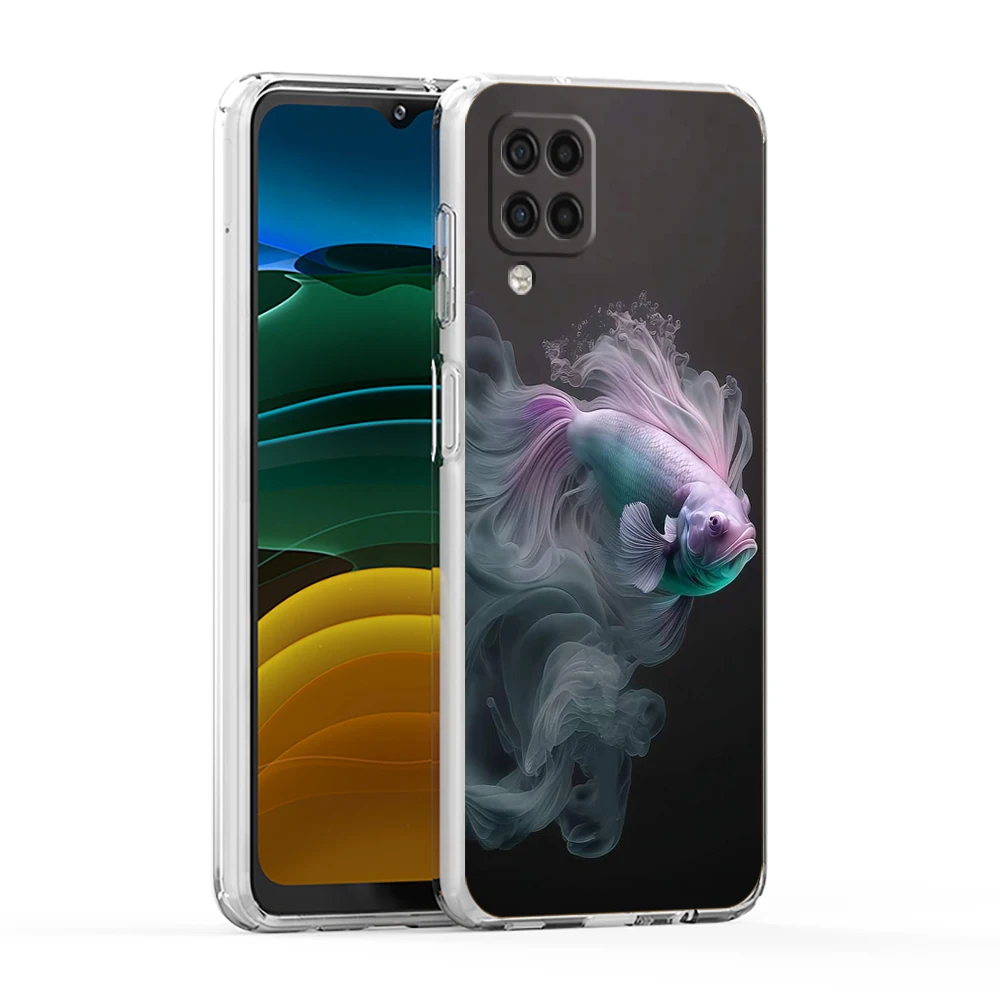 Charming Fish Design Transparent Phone Case - Durable TPU Protective Cover