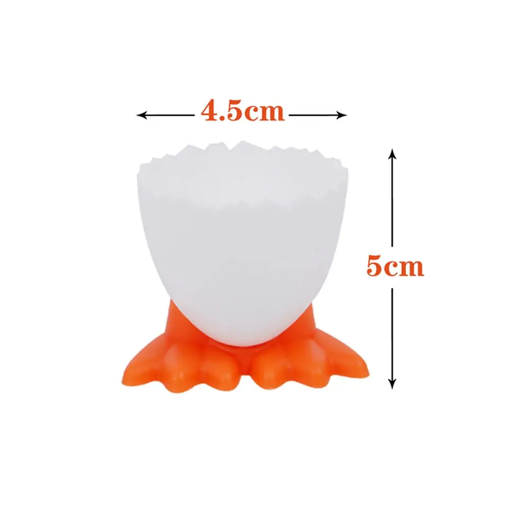 Egg Cups Holder 1Pcs Creative Egg Cup Holder Plastic Eggs Holder With Feet Eggs Separator Boiled Container Kitchen Supplies Cooking Tool