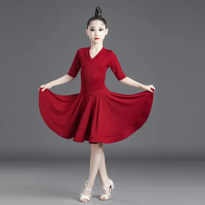 Burgundy Latin Dress