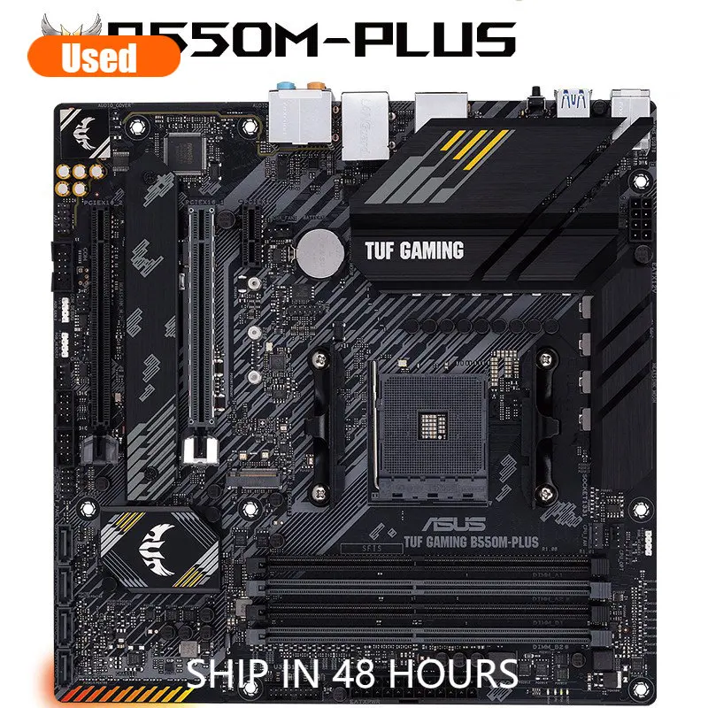 ASUS TUF GAMING B550M PLUS Motherboard Socket AM4 DDR4 For AMD B550M B550 Original Desktop PCI E