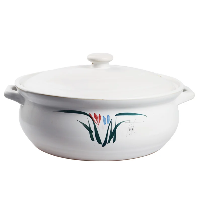 

Free ship Kangshu Large Size Capacity Casserole for Soup Cooking Gas Stove High Temperature Resistant Stew Soup Clay Pot Chinese