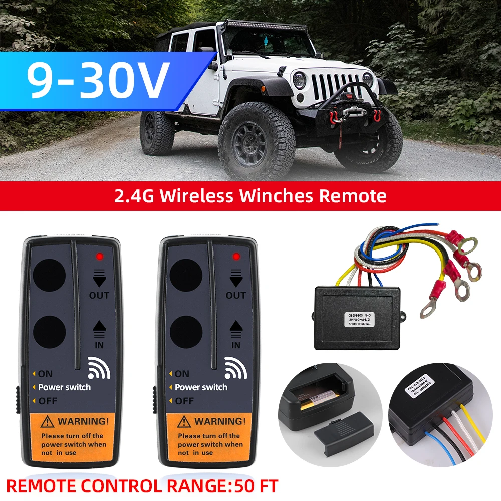2.4G 164FT Dual Handset Digital Wireless Winches Remote Control