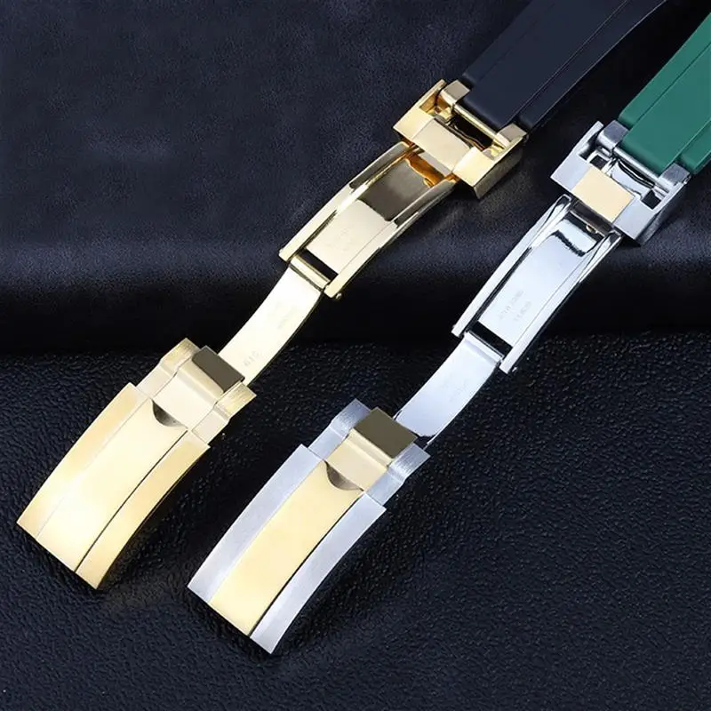 SCHIK WatchBand For Rolex SUBMARINER YachtMaster DAYTONA Silicone Waterproof Watch Strap Watch Accessories Rubber Watch