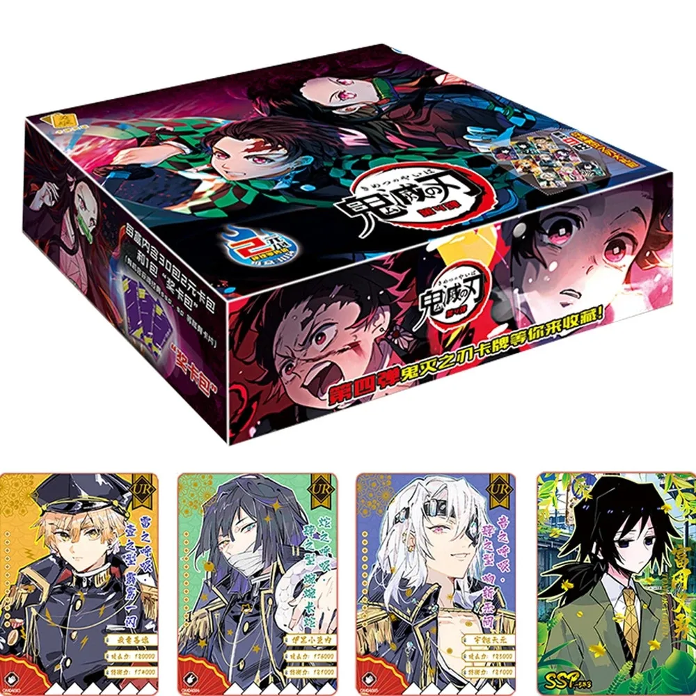 Demon Slayer Collezioni Rare Cards Box Anime Movie Kimetsu No Yaiba Games Hobby Collecties Cards Battle For Child Toys Gifts