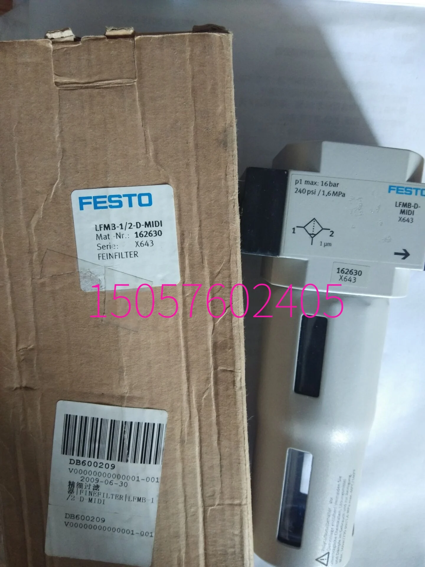 Festo Fine Filter LFMB-1/2-D-MIDI 162630 Is In Stock
