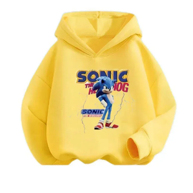 thumbnail image 1 of Sudadera con capucha Sonic Tops de 2 a 12 años, ropa de primavera 2024 para bebés, ropa de abrigo, sudadera para niños y niñas, ropa para madres y niños, 1 of 5