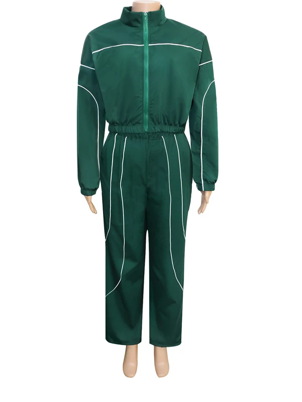 2026 Neues Design Frühling Herbst 2-Teiliges Damen-Outfit Jogging-Jacke und Hose Passende Sportbekleidung Zweiteiliges Jogger-Set für Damen – Detail 8