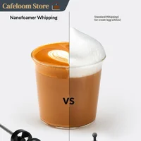 Mousseur à lait électrique portatif Subminimal Nanofoamer Lithium, rechargeable, pour la préparation de mousse à café à la maison et en cuisine. 2