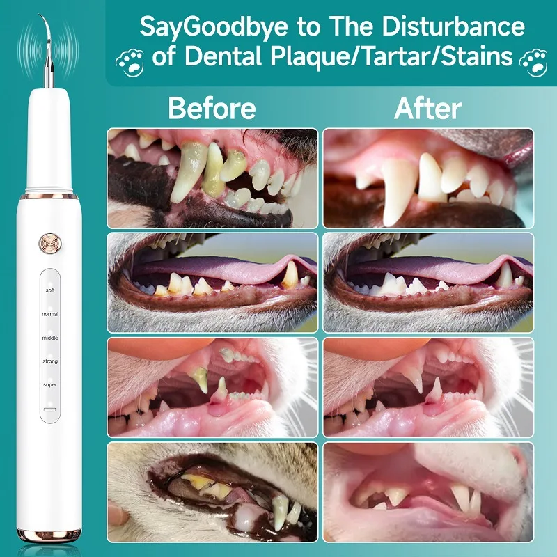 Electric Pet Ultrasonic Dental Cleaner Dogs Special Removing Dental Plaque Remover Dogs Teeth Cleaning Stones Pets Supplies