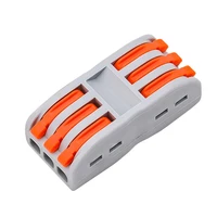 High Quality PCT-223 Quick Wire Connector 2-Position 3 in 3 Out Push-in Press Universal Hard Soft Cable Splice Terminal Block 4