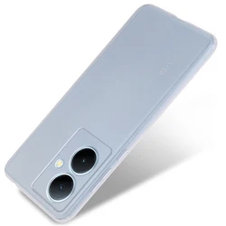 Ultra - Thin Soft Silicone TPU Phone Case - Sleek and Durable Back Cover for Vivo V29 Pro (Transparent White)