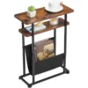 End Table , Narrow End Table Living Room Couch Side Table,Skinny Bedside Table Nightstand Bedroom Thin Side Table 2