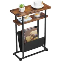 End Table , Narrow End Table Living Room Couch Side Table,Skinny Bedside Table Nightstand Bedroom Thin Side Table 2