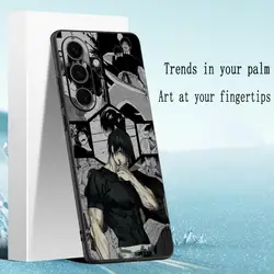Toji Fushiguro Anime Character Pattern Soft Black Phone Case - Samsung S23 Ultra (Z1)